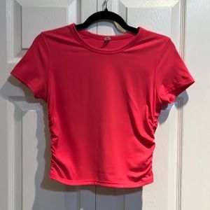 ❤️SOLD❤️Lululemon All It Takes Short Sleeve Shirt Nulu in Lip Gloss Colour